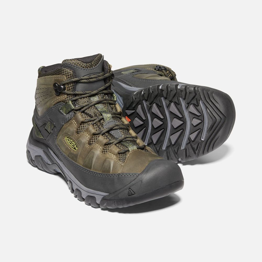 Cizme Keen Romania Barbati Masline Verzi/Negrii Targhee Iii Waterproof Mid 6837-POBAE